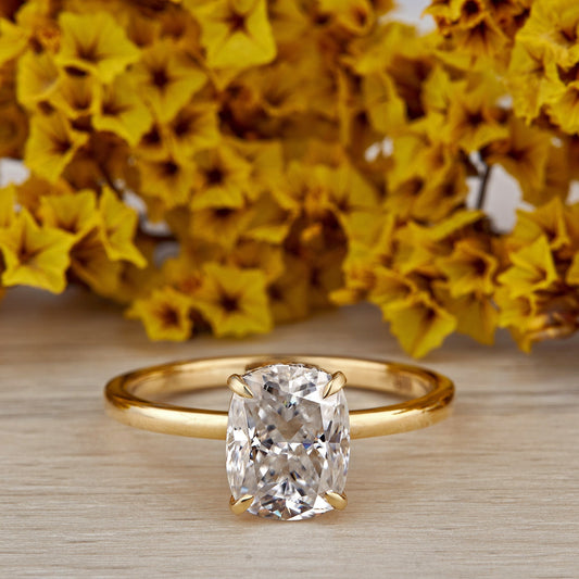 2.80 Ct Cushion Cut Lab Grown Diamond Ring