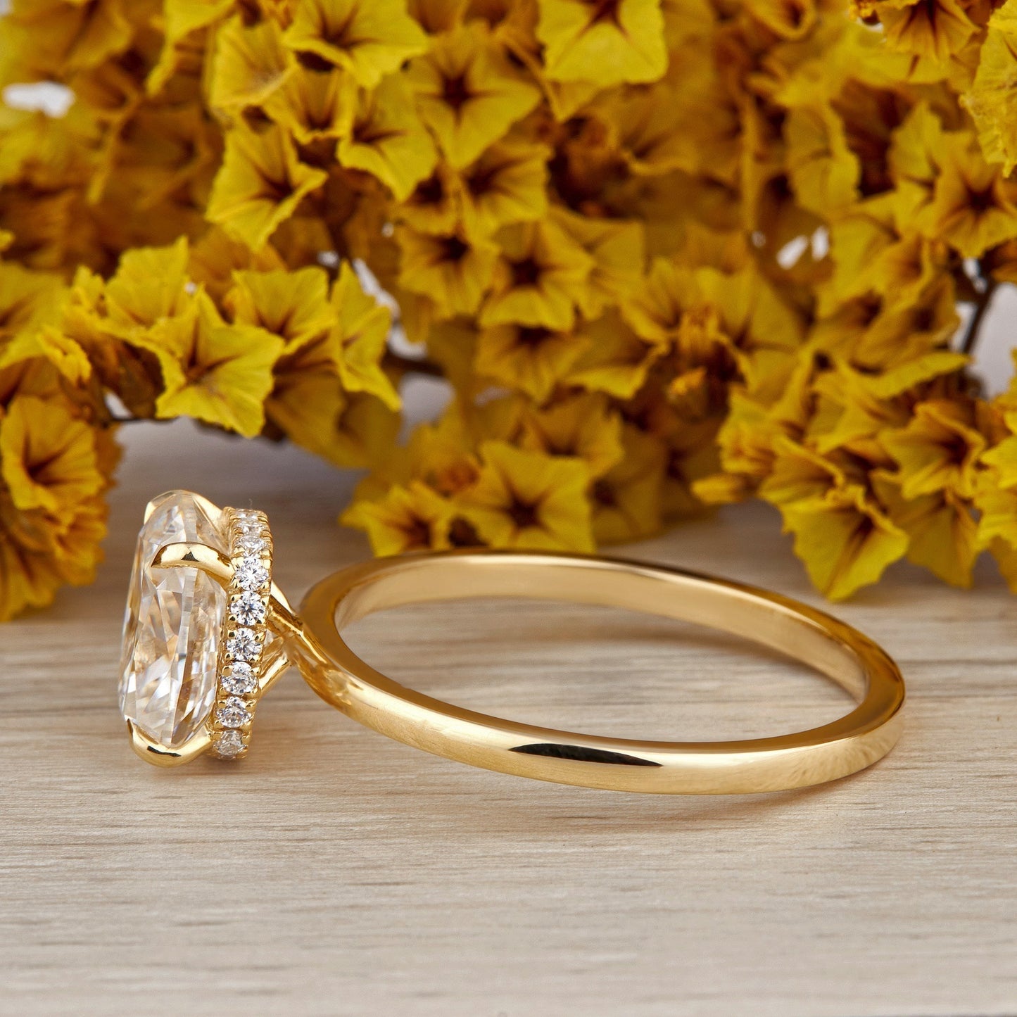 2.80 Ct Cushion Cut Lab Grown Diamond Ring