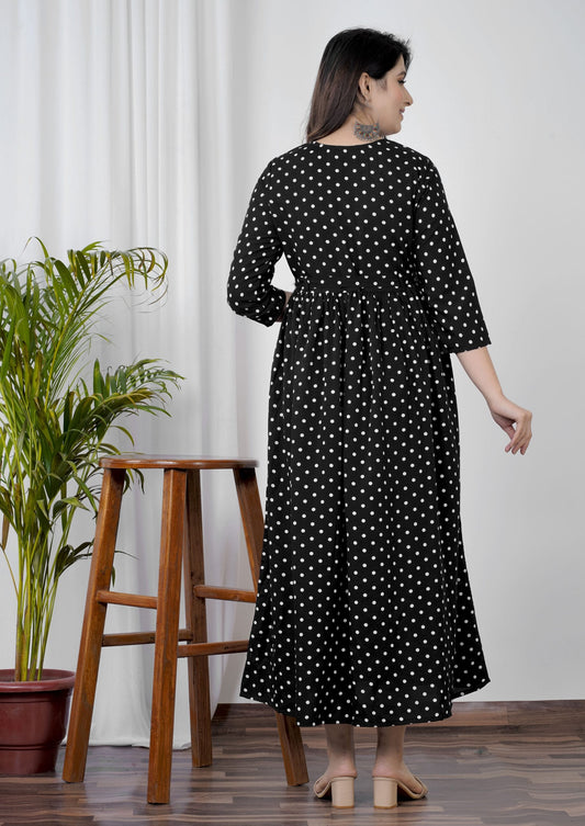 Avira Black Belted Anarkali Kurti - View 2