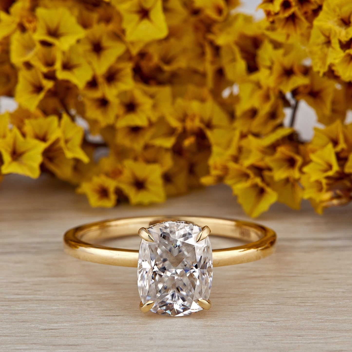 2.80 Ct Cushion Cut Lab Grown Diamond Ring