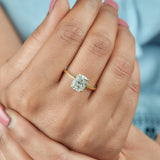 2.80 Ct Cushion Cut Lab Grown Diamond Ring