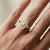 Three Stone Marquise Diamond Engagement Ring