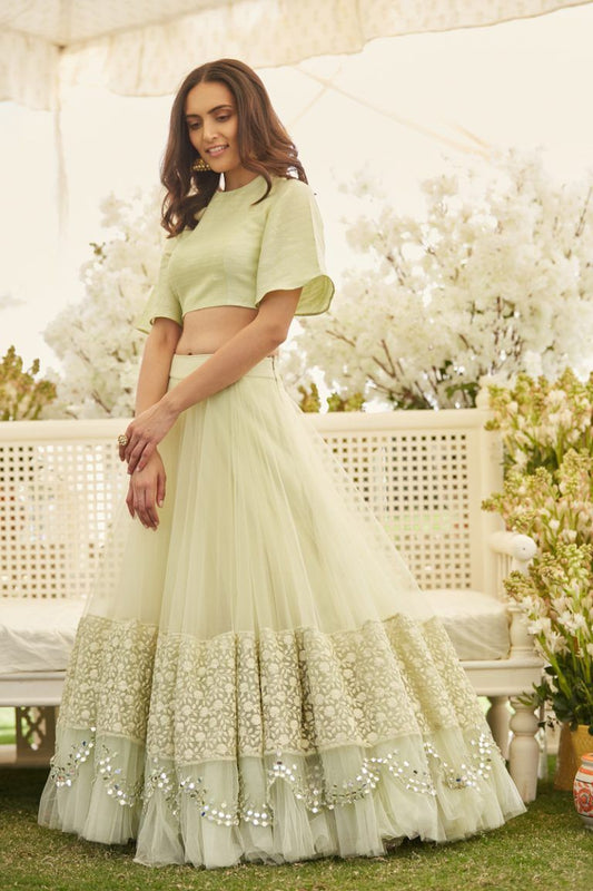 Crop Top + Lehenga